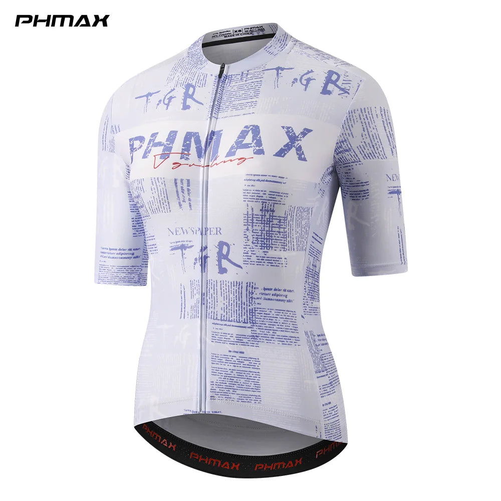 PHMAX Women's Cycling Jersey Short Sleeve Quick Dry 3 Pockets