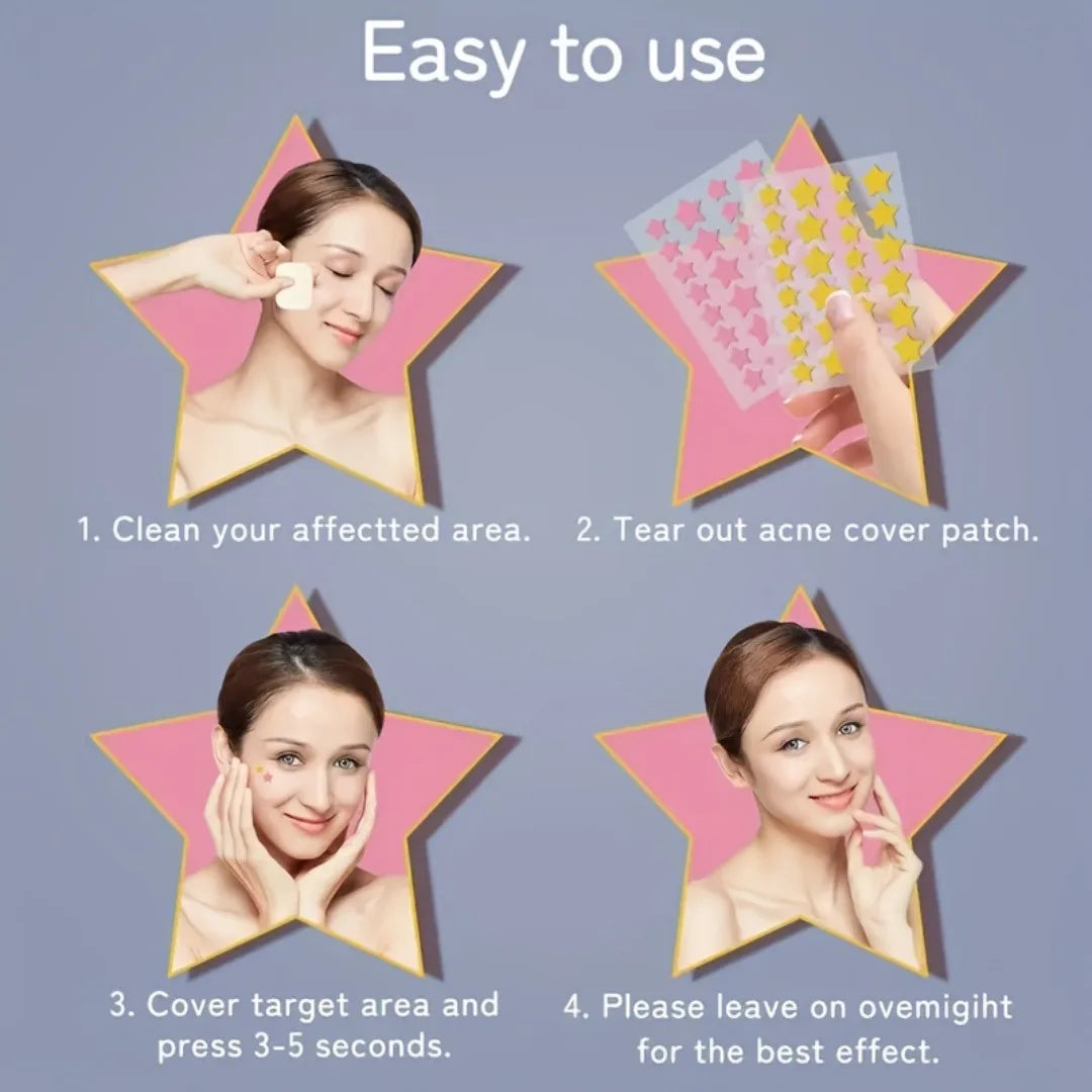1400pcs Star Pimple Patches – Invisible Blemish Cover Stickers