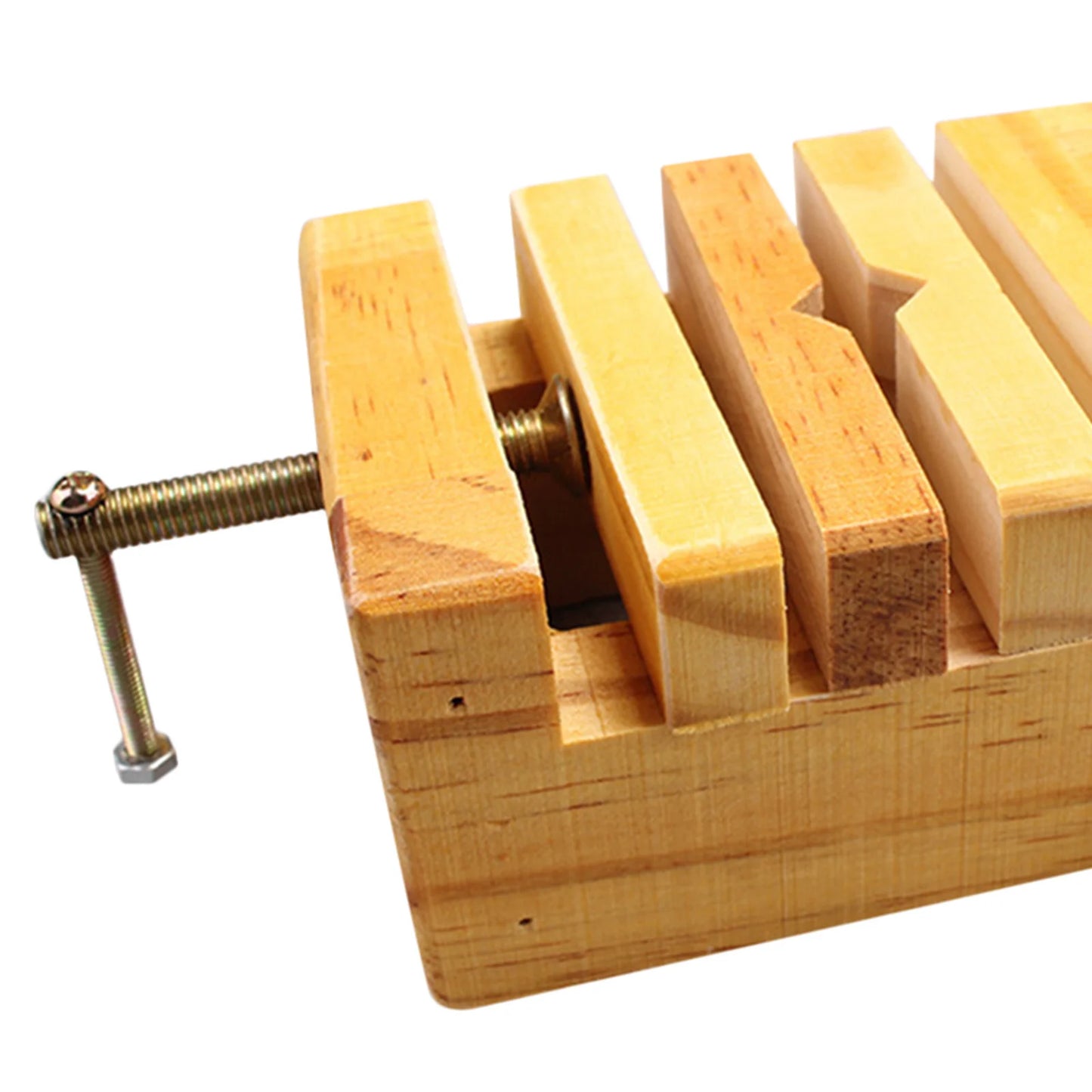 Artistic Mini Clamps Vise for Wood Work Carving Chinese Seal Stone Engraving Hand Tools Traditional Woodworking Peaceful Pleasures Health and Wellness