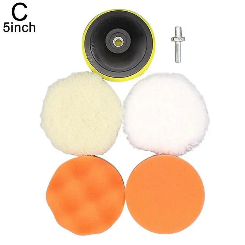 1 Set car polishing disc For Polisher Machine Waxing Polishing Wool Car Polishing Pad Set Buffing Auto Paint Car 3/4/5/6Inch Peaceful Pleasures Health and Wellness C