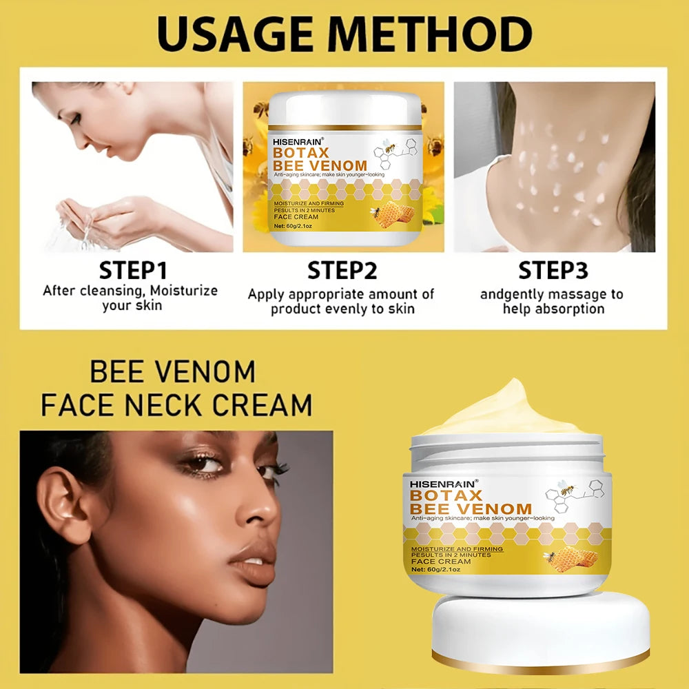 HISENRAIN Botax & Honey Anti-Aging Yellow Cream, Wrinkle Reduction & Firming Face Moisturizer, 24H Intense Hydration. Peaceful Pleasures Health and Wellness