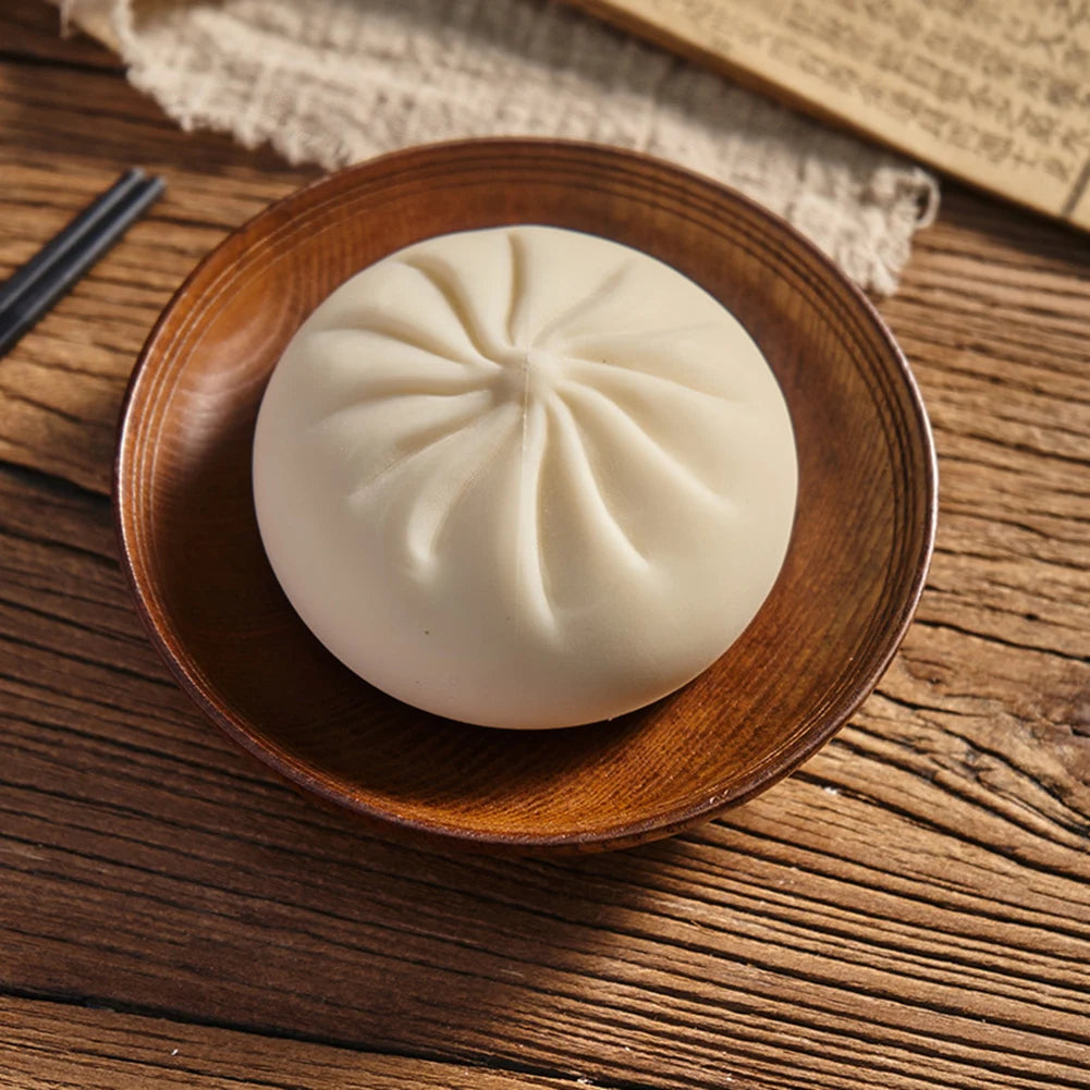 Steamed Bao Bun Squishy Ultra-Soft Decompression Toy,Anxiety Relief Squeeze Toy,Trick, Play Funny, Relieve Stress,Big Bun Toy Peaceful Pleasures Health and Wellness