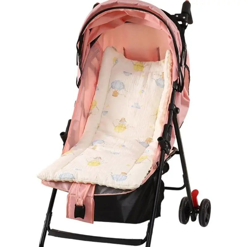 Breathable Cotton Baby Stroller Seat Cushion & Car Liner Pad