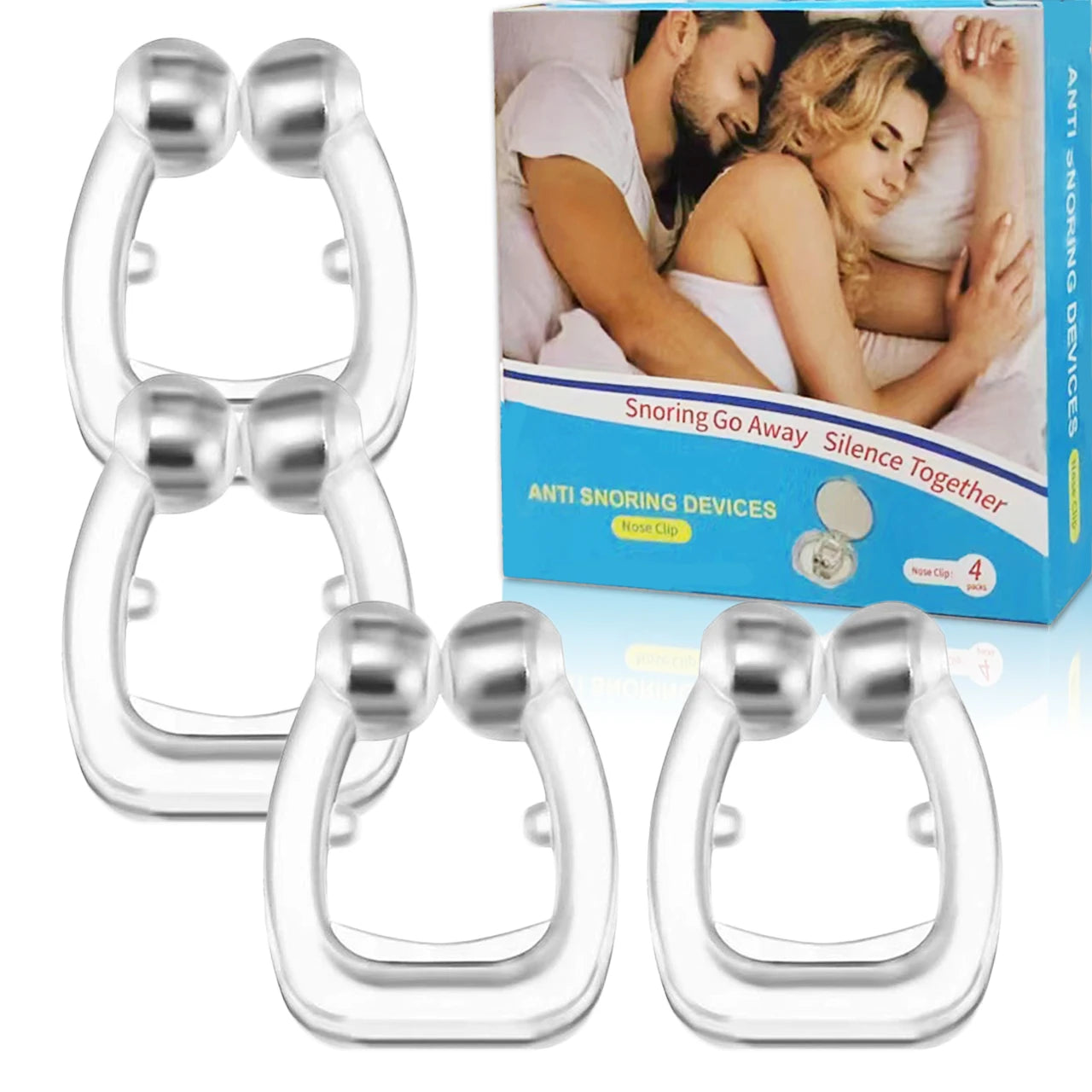 Magnetic Silicone Anti-Snoring Nose Clip – Sleep Aid Device Peaceful Pleasures Health and Wellness