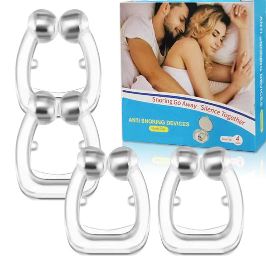 Magnetic Silicone Anti-Snoring Nose Clip – Sleep Aid Device