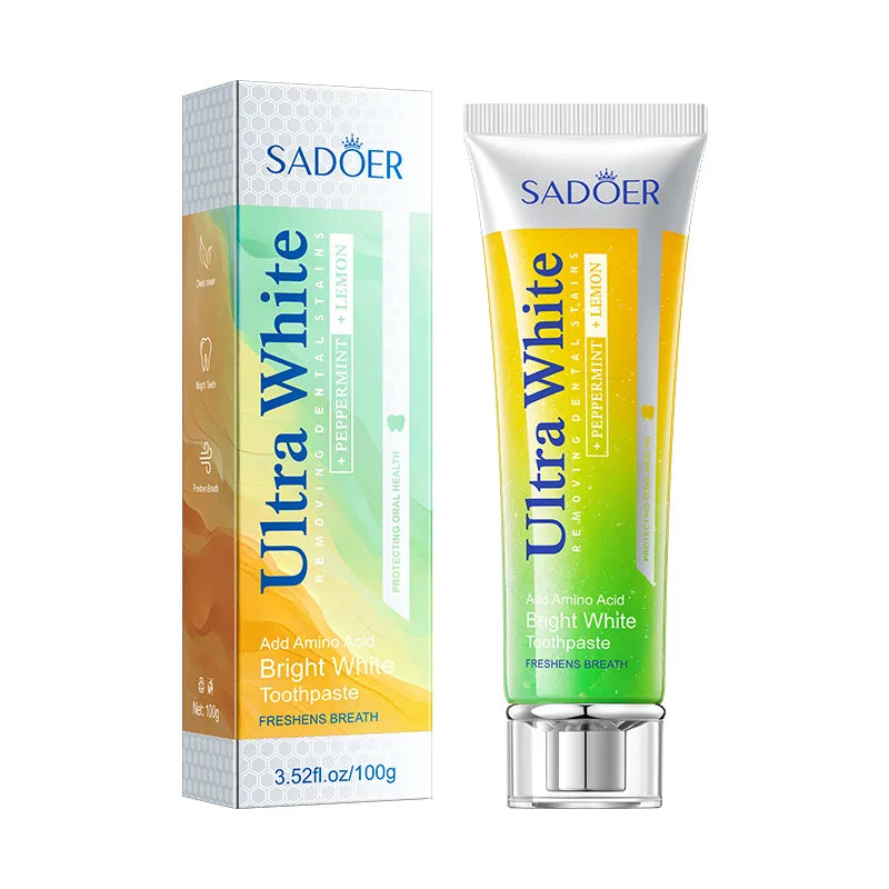 Lemon Mint Whitening Toothpaste | Fresh Breath & Bright Teeth 100g