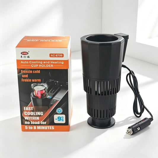 Sale Smart Car Dual Use Hot Cold Cup 12/24V Portable Electric Heating Cooling Mug Universal Travel Cup for Vehicle Outdoor Use Peaceful Pleasures Health and Wellness