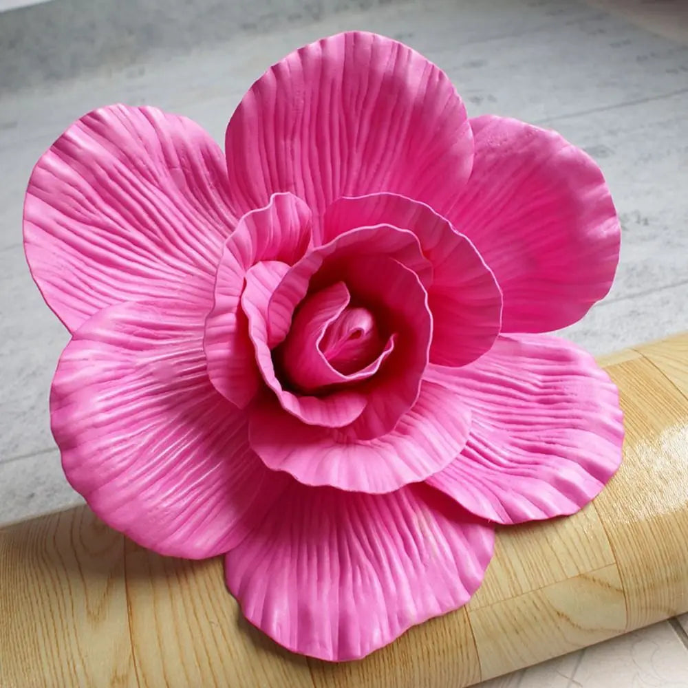 30cm Giant PE Foam Silk Rose Artificial Flower Branch | Wall Decor