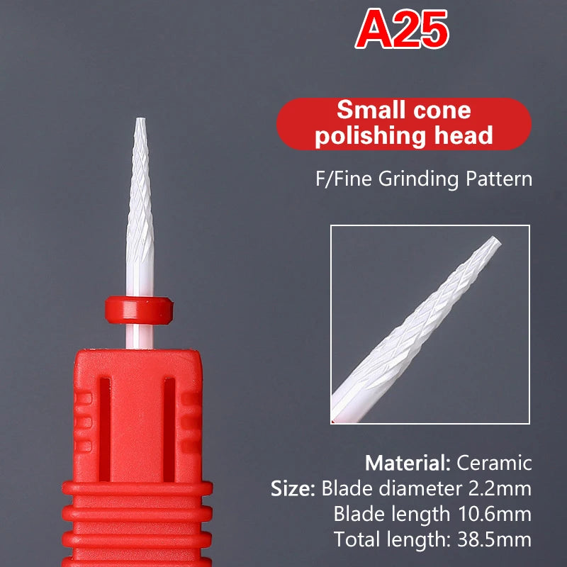 Ceramic Nail Drill Bit | Electric Manicure & Pedicure Tool