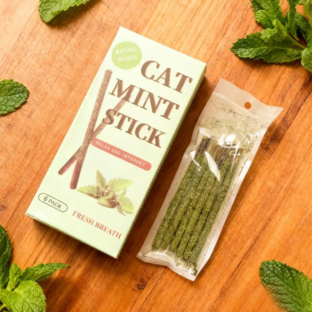 6-Pack Silvervine Matatabi Cat Chew Sticks | Dental & Play Toy