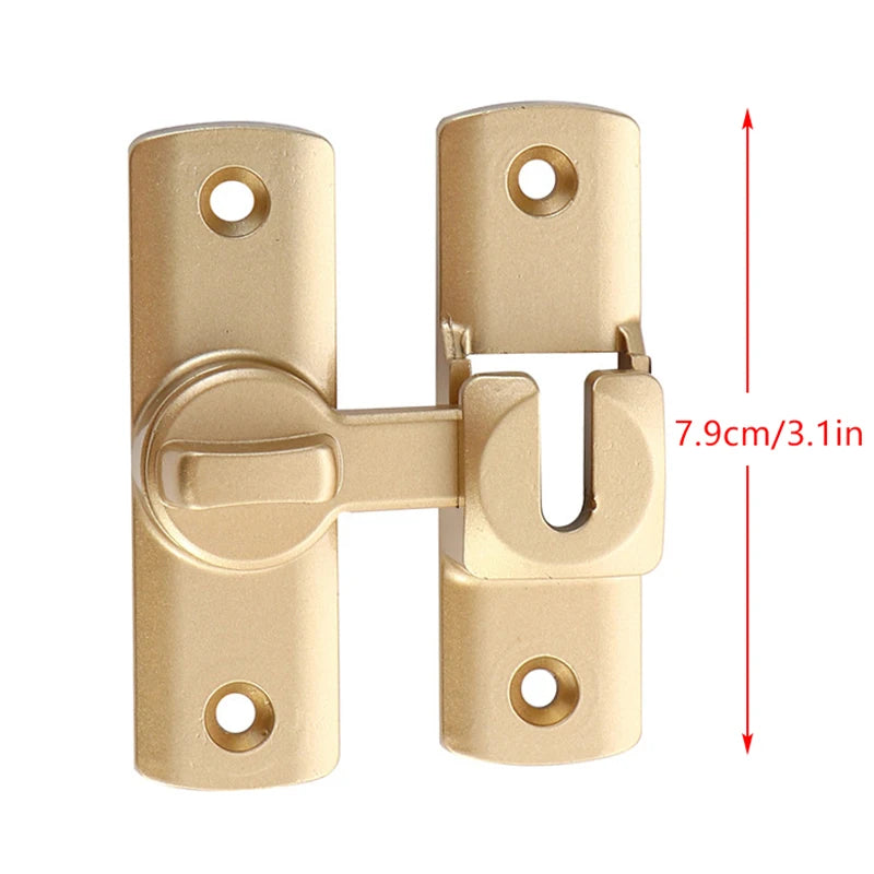 New Punch-free Hasp Latch Door Lock Black Cabinet Locks Kids Safety Lock Sliding Door Anti-pried Hook Lock Hardware Peaceful Pleasures Health and Wellness