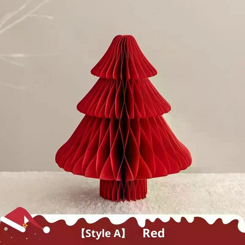 3D Honeycomb Christmas Ball Ornament – Foldable Paper Hanging