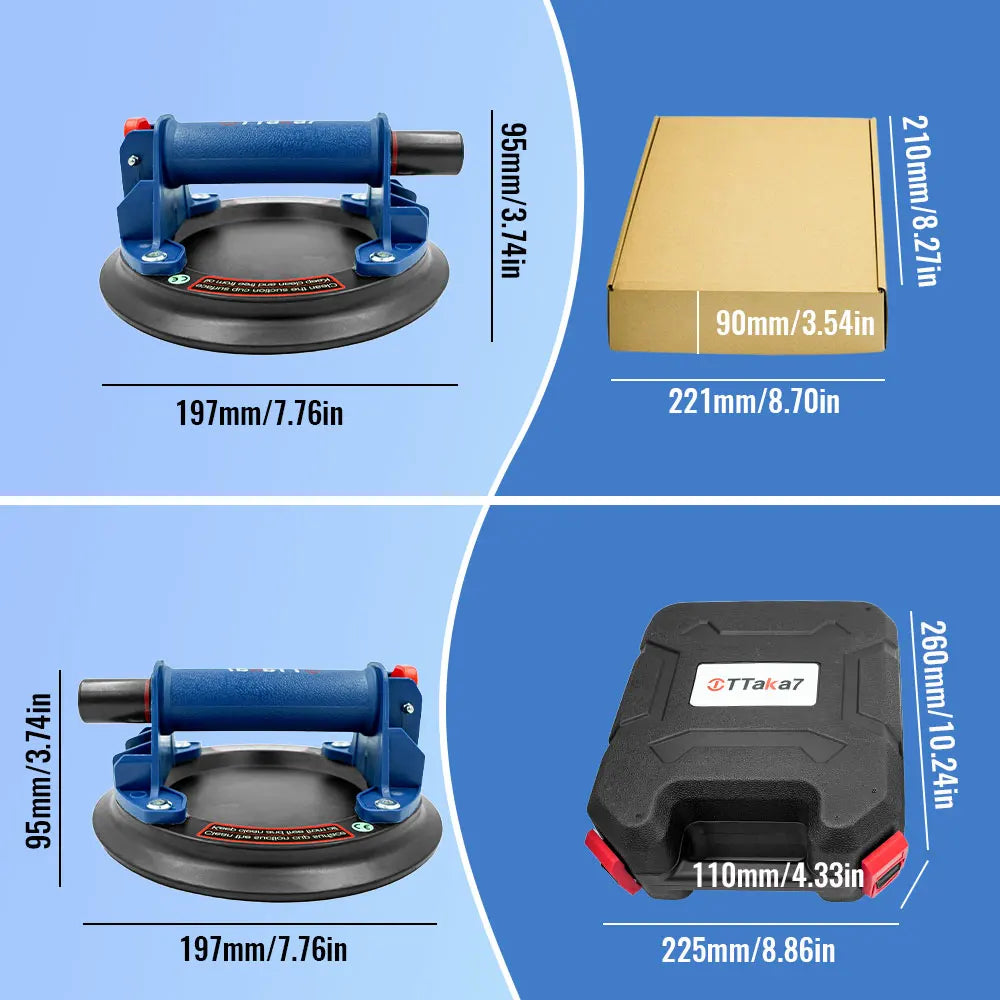 Upgraded Vacuum Suction Cup 200kg Load Capacity Heavy-duty Ceramic Tile Adsorption Granite Glass Lifting Vacuum Spreader Peaceful Pleasures Health and Wellness
