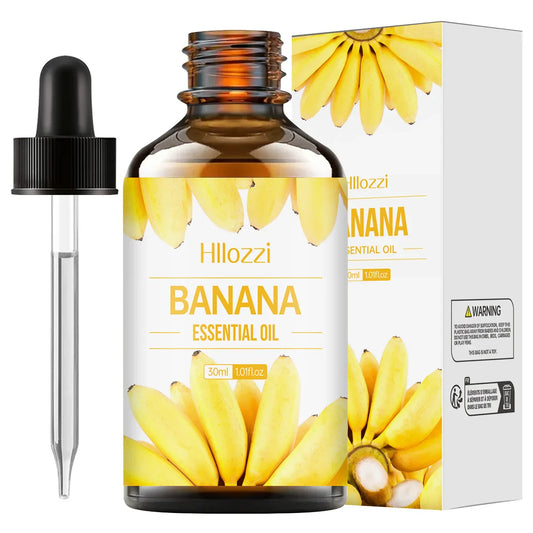 Hllozzi Banana Essential Oil 30ml – Skin, Hair & Aromatherapy Essential Oil Oasis Select YELLOW 30ml Fruit