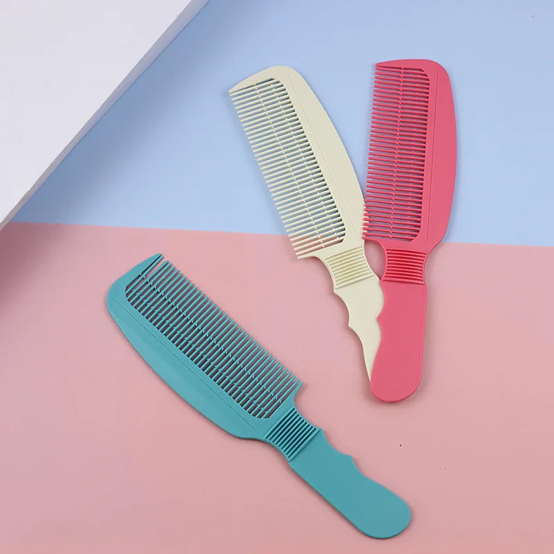1pcs Shop Professional Hair Clipper Comb Plastic Handle Colorful Hairdressing Tools for Cutting Trimming and Styling Peaceful Pleasures Health and Wellness