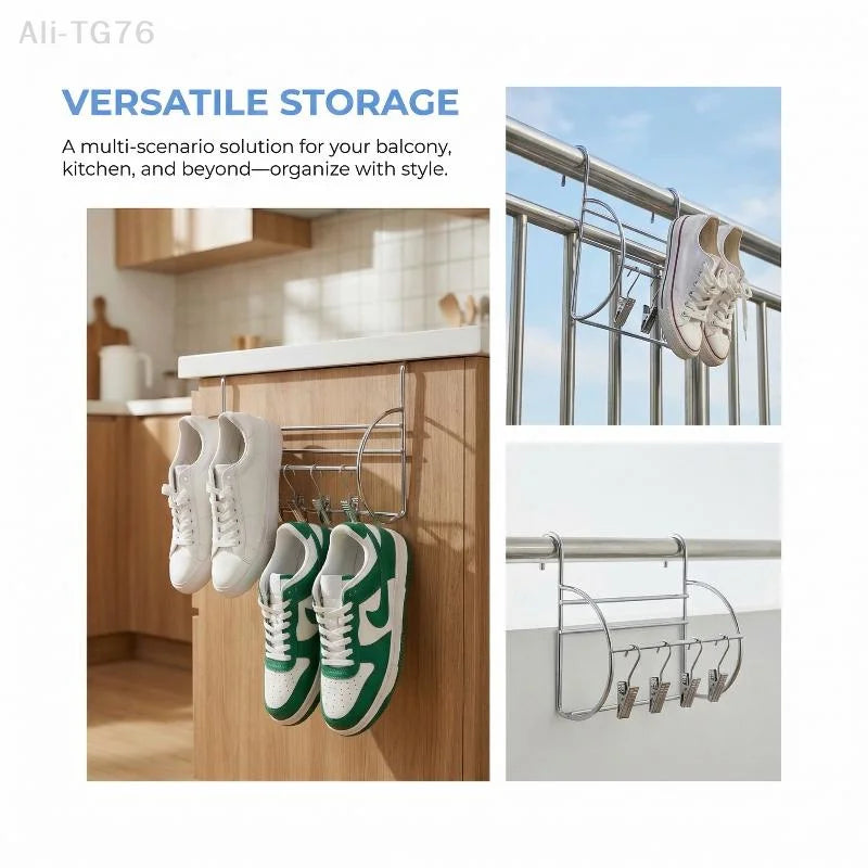 2-Pack Shoe Drying Rack Hooks | Space-Saving Shoe Organizer