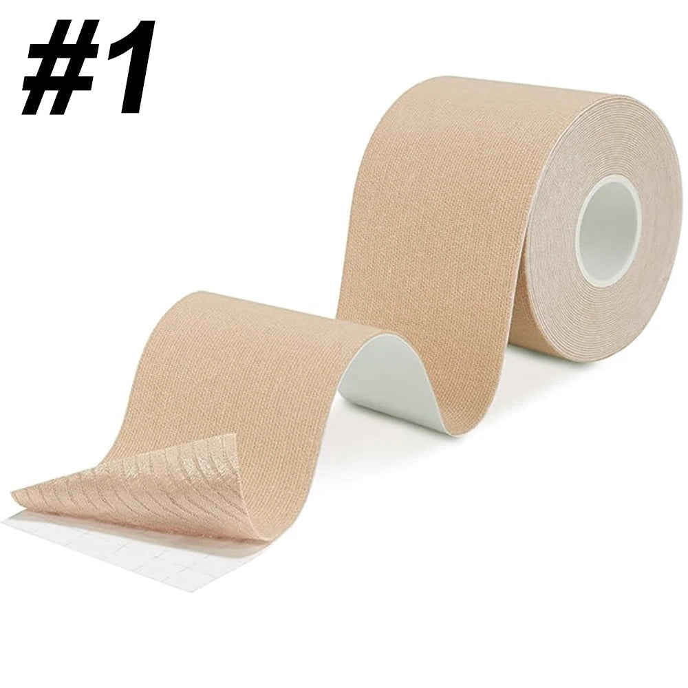 1 Roll Kinesiology Tape, 5cm x 5m Waterproof Athletic Tape, Uncut Kinetic Tape, Elastic Muscle Tape, Sports Tape, Knee Tape for Peaceful Pleasures Health and Wellness 1-1PCS