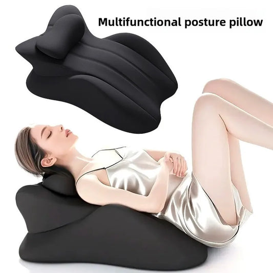 Wedge Pillow Memory Foam Ergonomic Prone Pillow with Removable Cover Couple Bed Pillow for Body Pain Relie Multi-Positional Peaceful Pleasures Health and Wellness