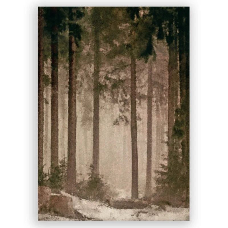 Vintage County Landscape Gallery Wall Art Prints Rustic Moody Cloud Oil Painting Canvas Prints Antique Flower Pictures Decor Peaceful Pleasures Health and Wellness 20 40x60cm Unframed