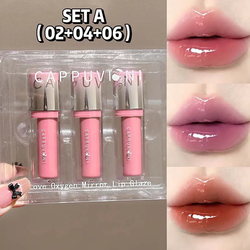 Cappuvini Strawberry Lip Gloss | Glass Mirror Shine Lip Tint