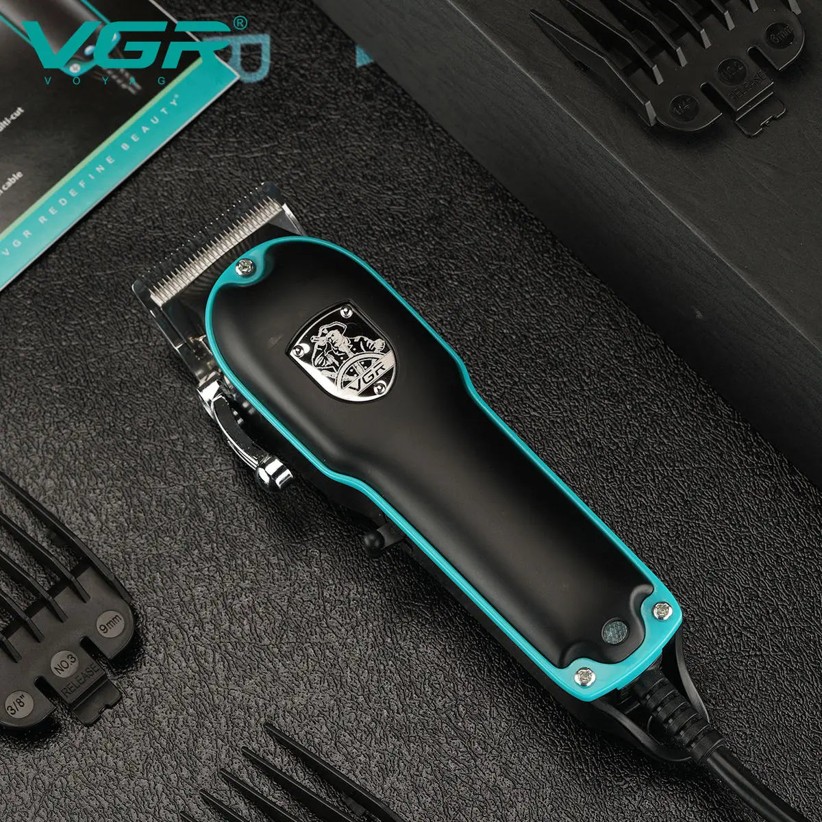 VGR Professional Electric Hair Clipper with Super Power Direct Insertion Hair ClipperMetal Blade Cleaning and Hair Removal V-123 Peaceful Pleasures Health and Wellness