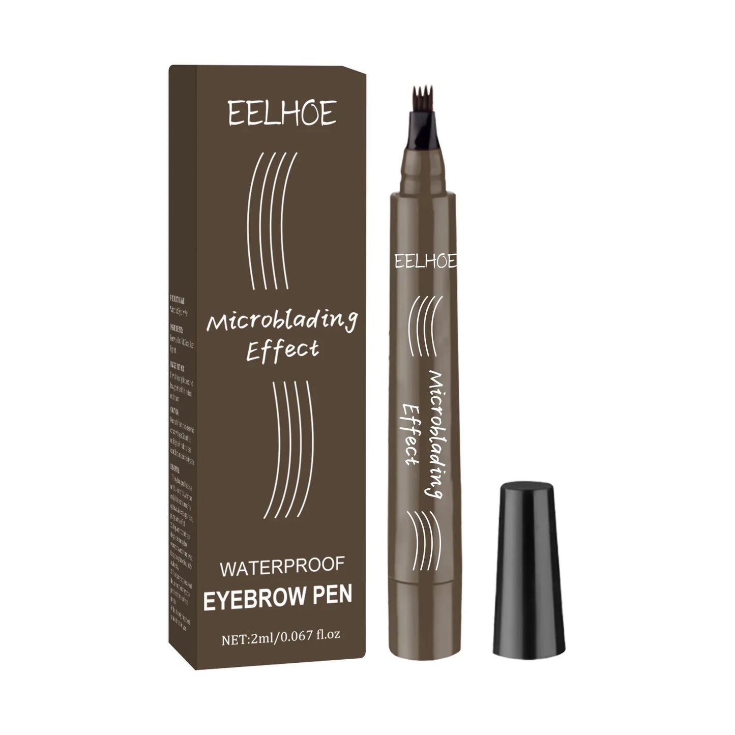 EELHOE 4-Point Microblading Eyebrow Pen | Waterproof, 5 Colors
