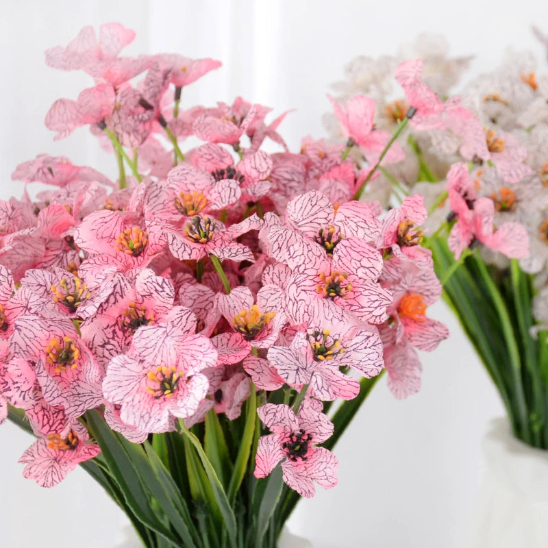Artificial Violet Silk Flower Bouquet | Wedding & Home Decor