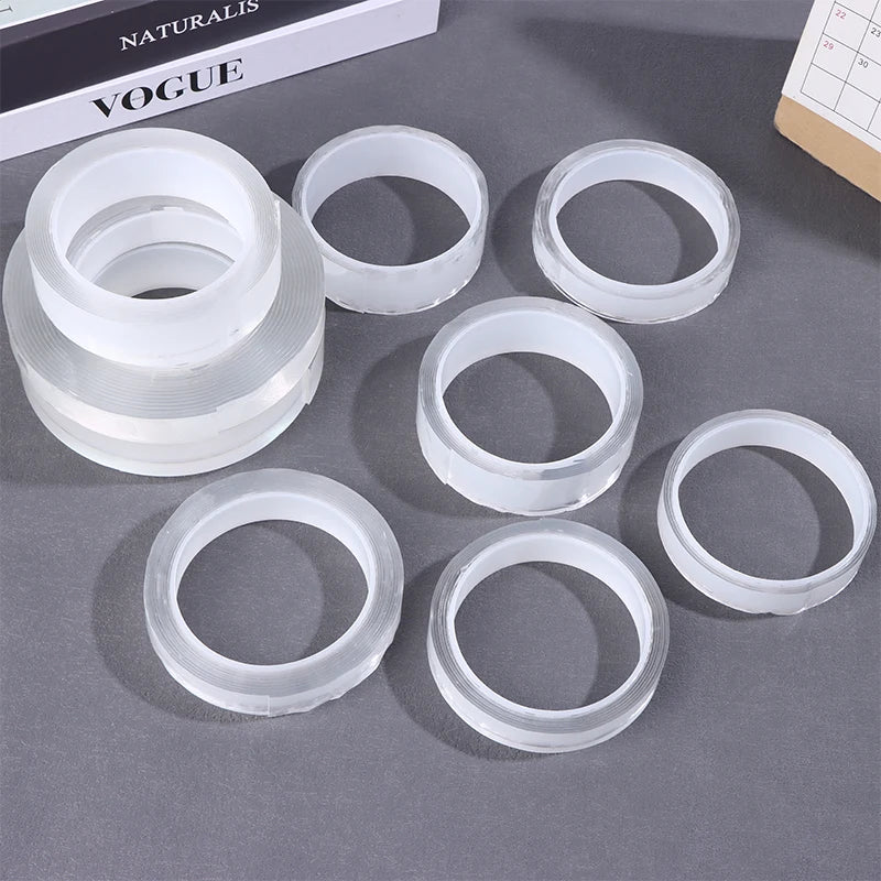 Kitchen Bathroom Nano Tape Super Strong Double Sided Tape Extra Strong Adhesive Non-slip Tape Waterproof Transparent Tape Peaceful Pleasures Health and Wellness