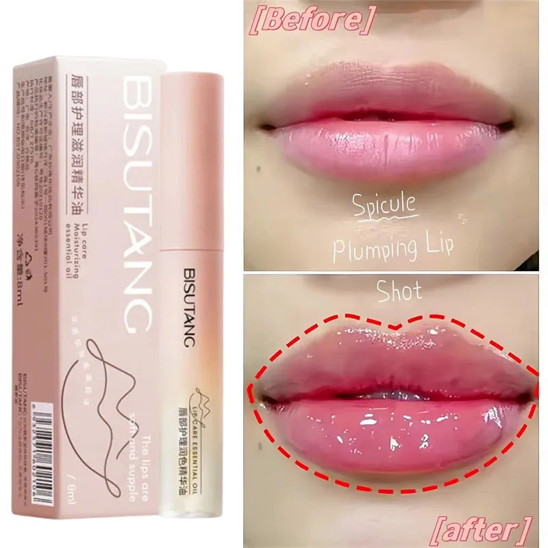 Volumising Lip Plumper Oil – Glossy Plumping Serum & Lip Care