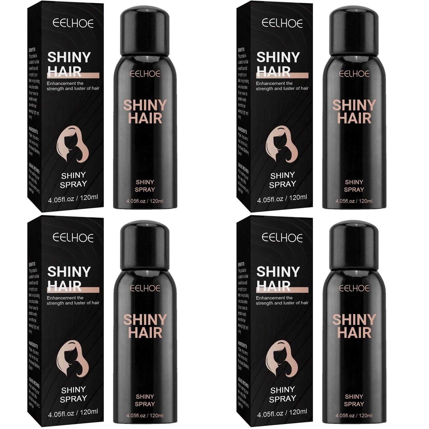 EELHOE Hair Repair Spray – Nourishing, Brightening & Moisturizing Hair Repair Spray Peaceful Pleasures Health and Wellness 4 X 120ml Boxed