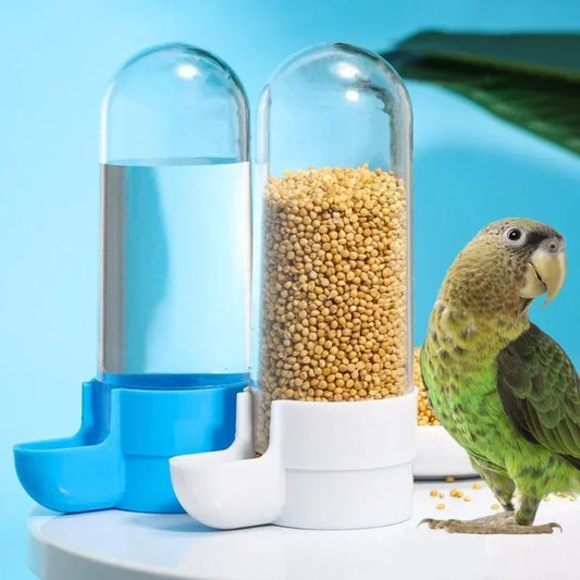 Hanging Bird Water Dispenser & Feeder | Cage Accessory Bird Cage Feeder Peaceful Pleasures Health and Wellness