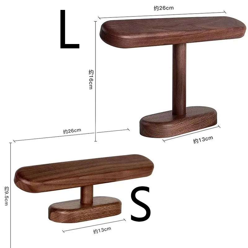 Walnut Watch Bracket Display Holder Jewelry Bracket Chain Anklets Hanger Stand Racks Organizer For Counter Shows Peaceful Pleasures Health and Wellness