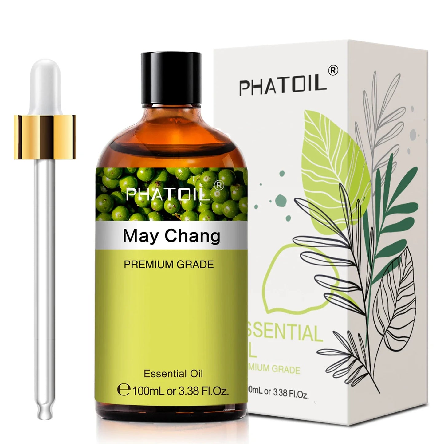 PHATOIL 100ml Pure Essential Oils – Lavender, Eucalyptus & More