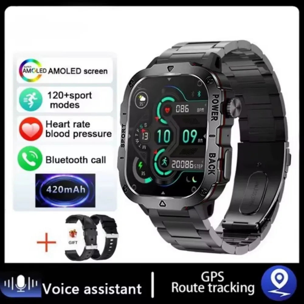 COTAUL Military Smart Watch | Bluetooth Call, GPS, Fitness