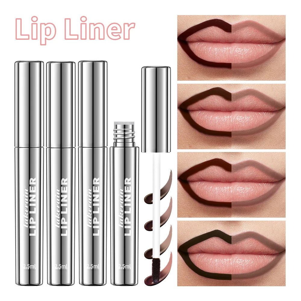 4 Colors Peel Off Lip Liner Waterproof Transfer-proof Lipstic Tattoo Waterproof Long Lasting Matte Velvet Lip Tint Sexy Red Cont Peaceful Pleasures Health and Wellness