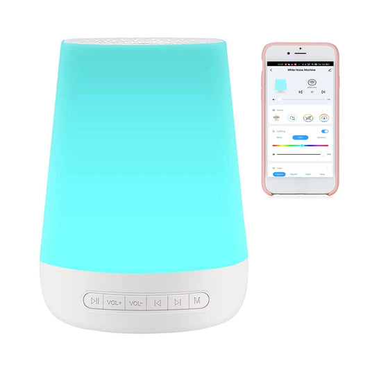 Smart Baby White Noise Machine | 34 Sounds, Night Light & App Baby Sleep Sound Machine Peaceful Pleasures Health and Wellness