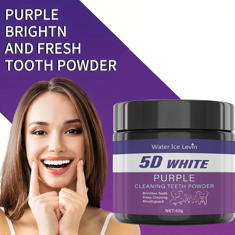 Purple Tooth Cleaning Powder – Sulfate-Free Teeth Whitening