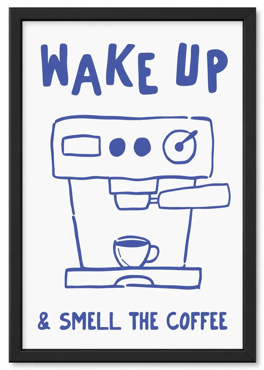 1pc CoffeeClub VintageCoffee ArtPrint WalDecor WithBarista &EspressoMachineDesign Perfect ForKitchen Office,Living Bed Bathroom, Peaceful Pleasures Health and Wellness G3840 21x30cm Wood Framed