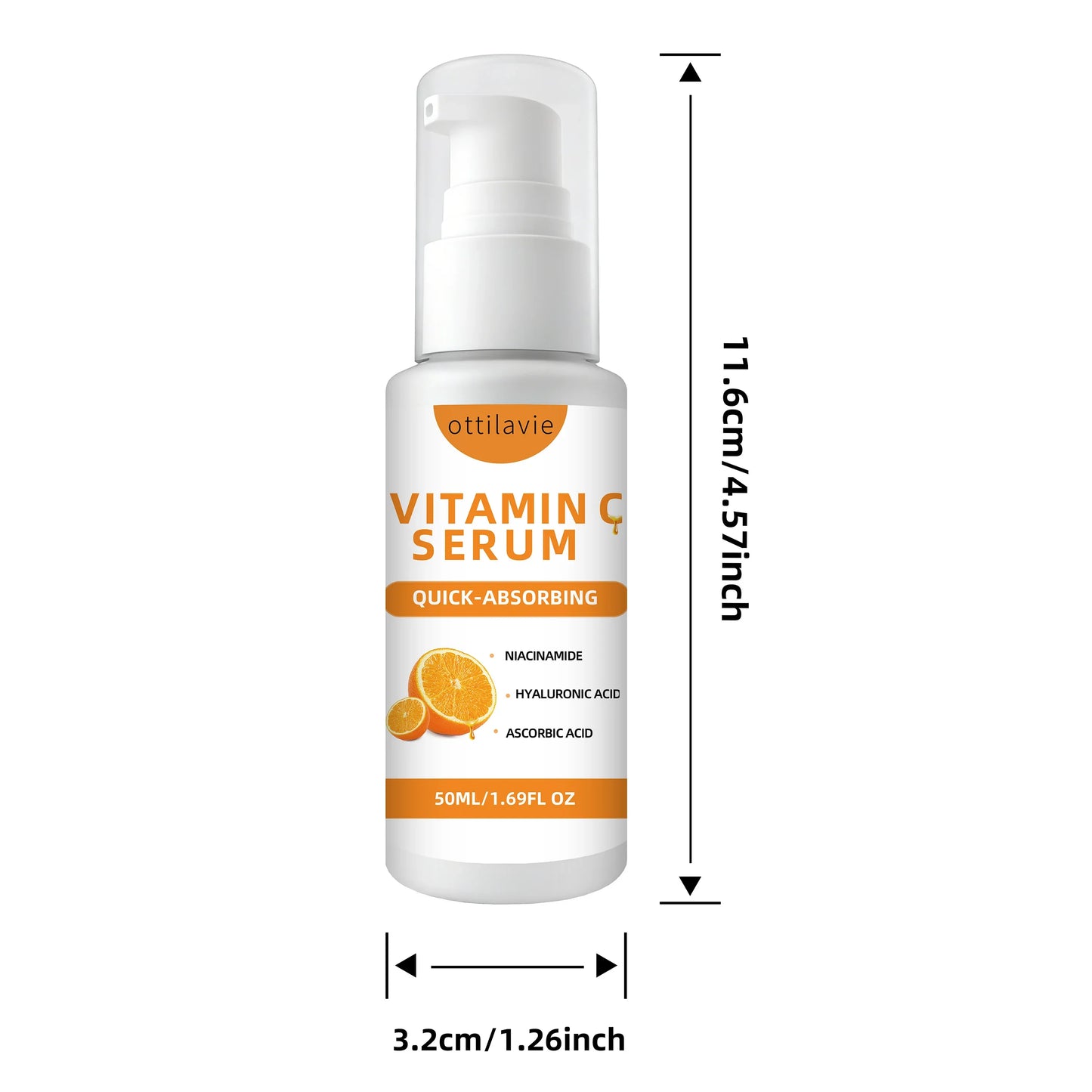ottilavie Vitamin C Serum – Hydrating Face Serum for Sensitive Skin