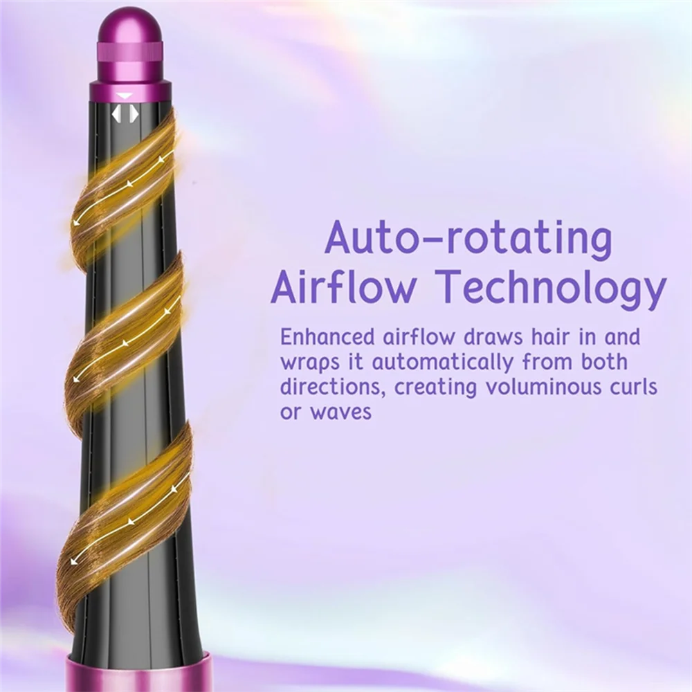 2 IN 1 Airwrap Hair Dryer High Speed Brushless Motor Negative Ionic Blow Dryer Multi-Function Salon Hair Styler Tools Peaceful Pleasures Health and Wellness