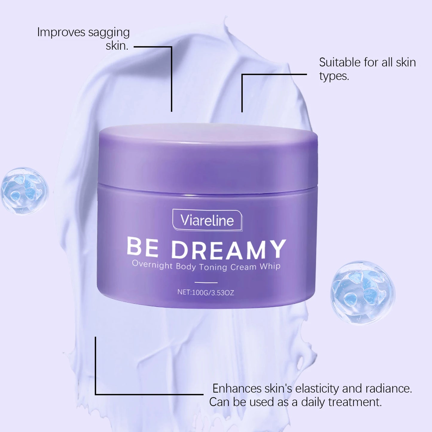 VIARELINE Body Firming Toning Cream 100g – Skin Tightening