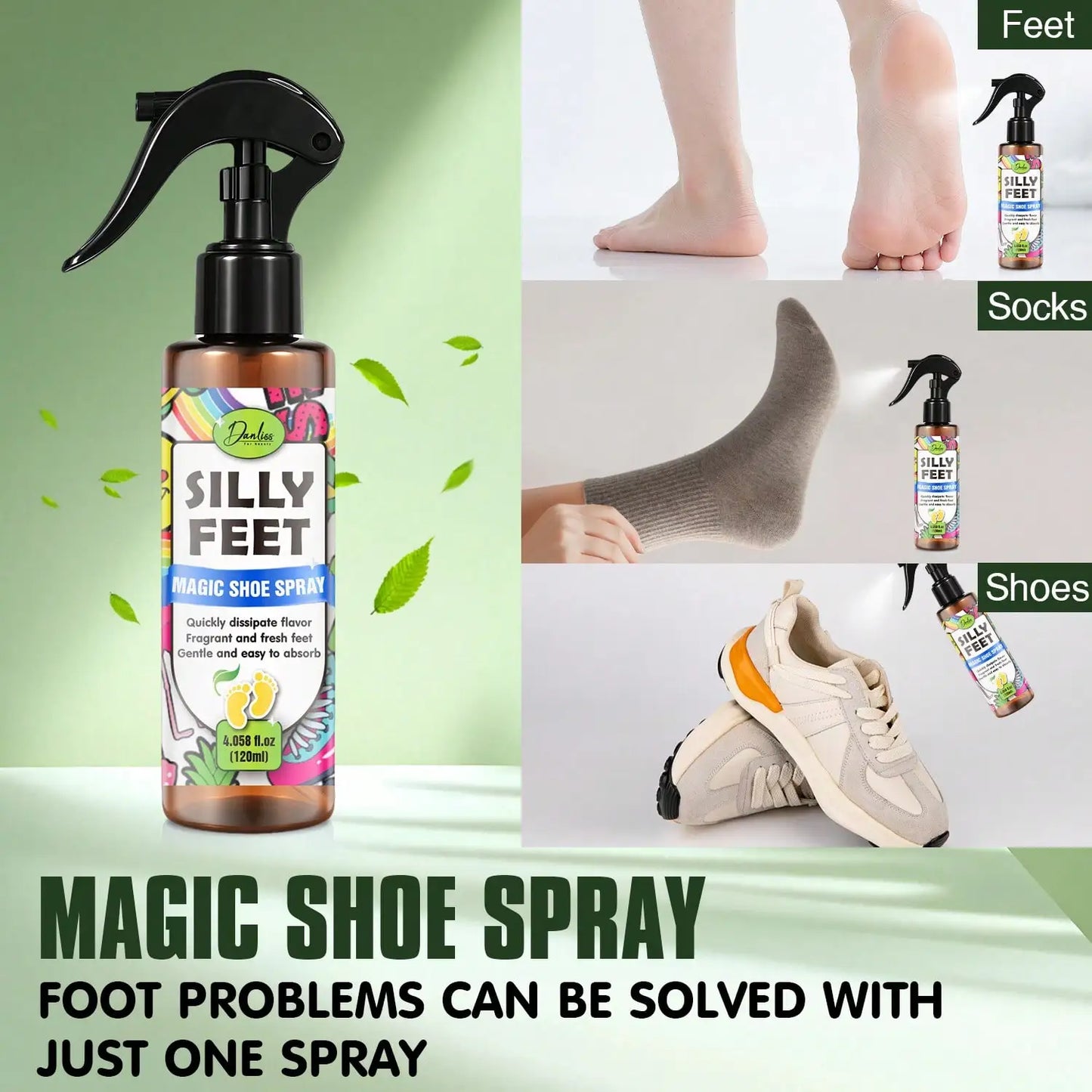 Foot & Shoe Deodorizer Spray – Natural Oils, Alcohol-Free