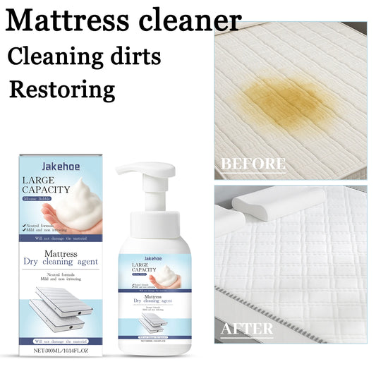 JAKEHOE 300ml Mattress Dry Cleaner | Stain & Odor Remover Mattress Stain Cleaner Peaceful Pleasures Health and Wellness