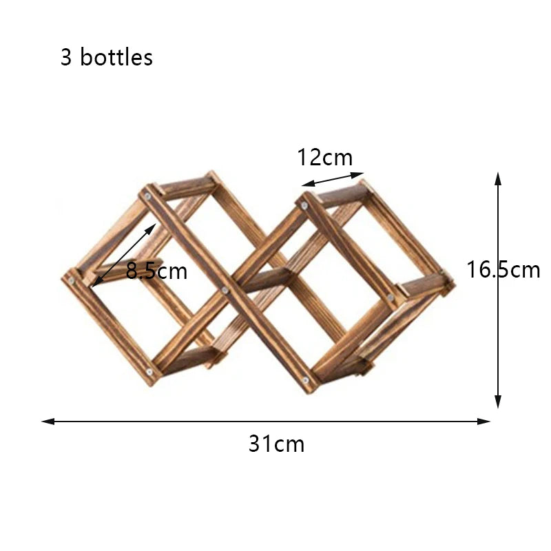 Assembled Wooden Wine Rack & Bottle Display Stand – Freestanding Kitchen, Bar & Home Wine Storage Organizer