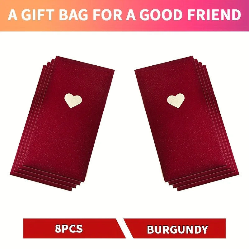 8-Pack Red Envelopes Love Pattern – Valentine's & New Year Gift