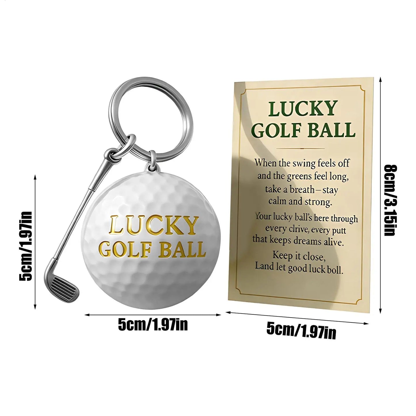 Golf Ball Keychain, Mini Foam Stress Ball Car Key Ring Backpack Ornament, Gift for Golf Fans, Friends Family, Birthday Holiday Peaceful Pleasures Health and Wellness