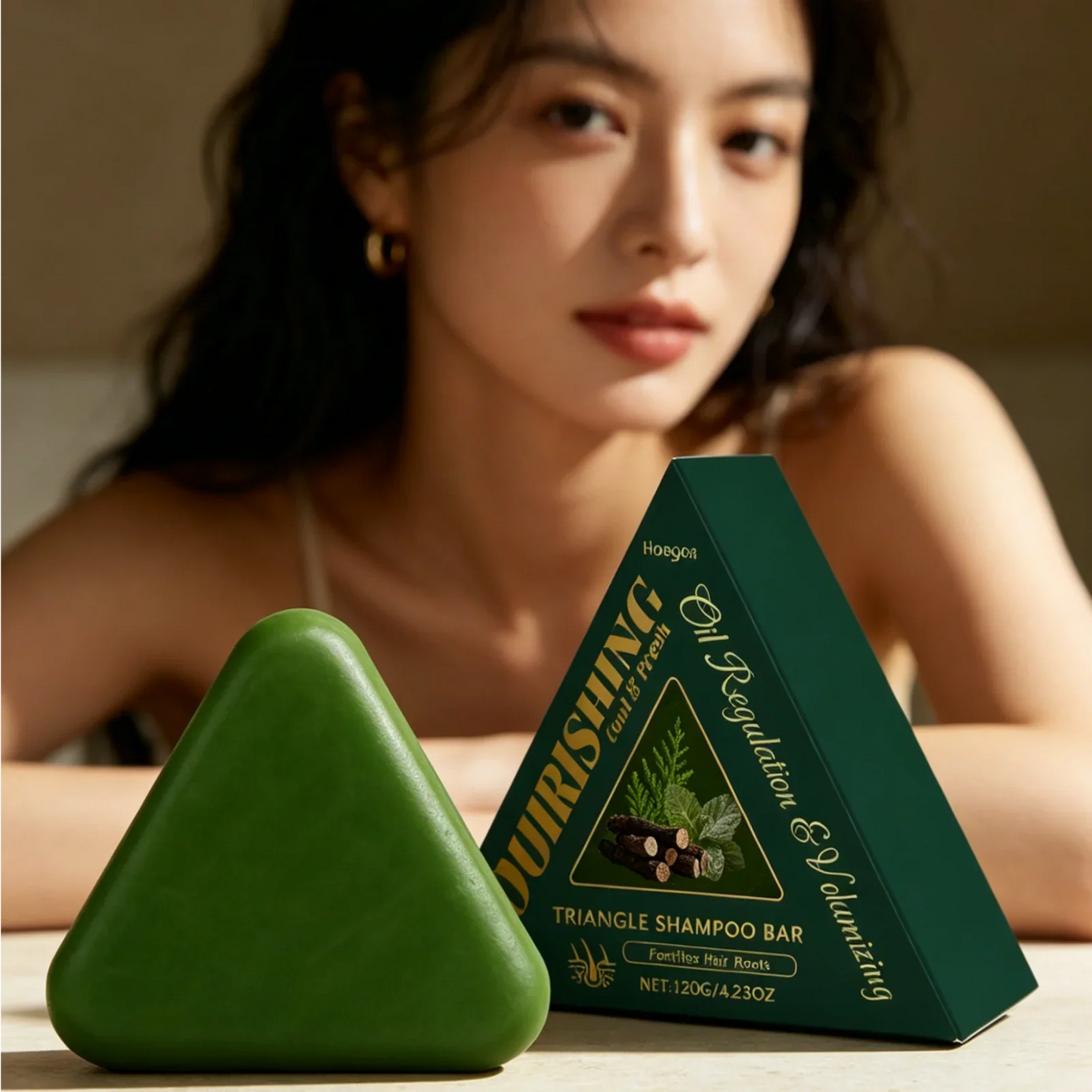 Hoegoa Solid Shampoo Bar – Anti-Frizz, Moisturizing 120g