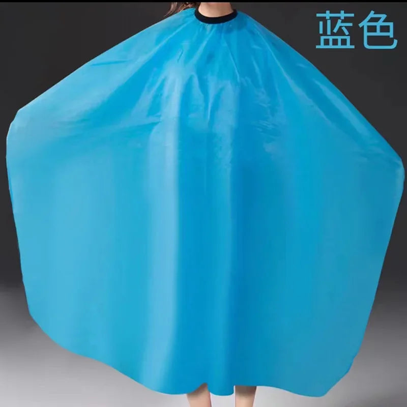 140*120cm Hair Cutting Gown Barber Salon Gown Cape Hairdresser Hair Cutting Waterproof Cloth Tools Hairdressing Dress Cape Apron Peaceful Pleasures Health and Wellness Blue