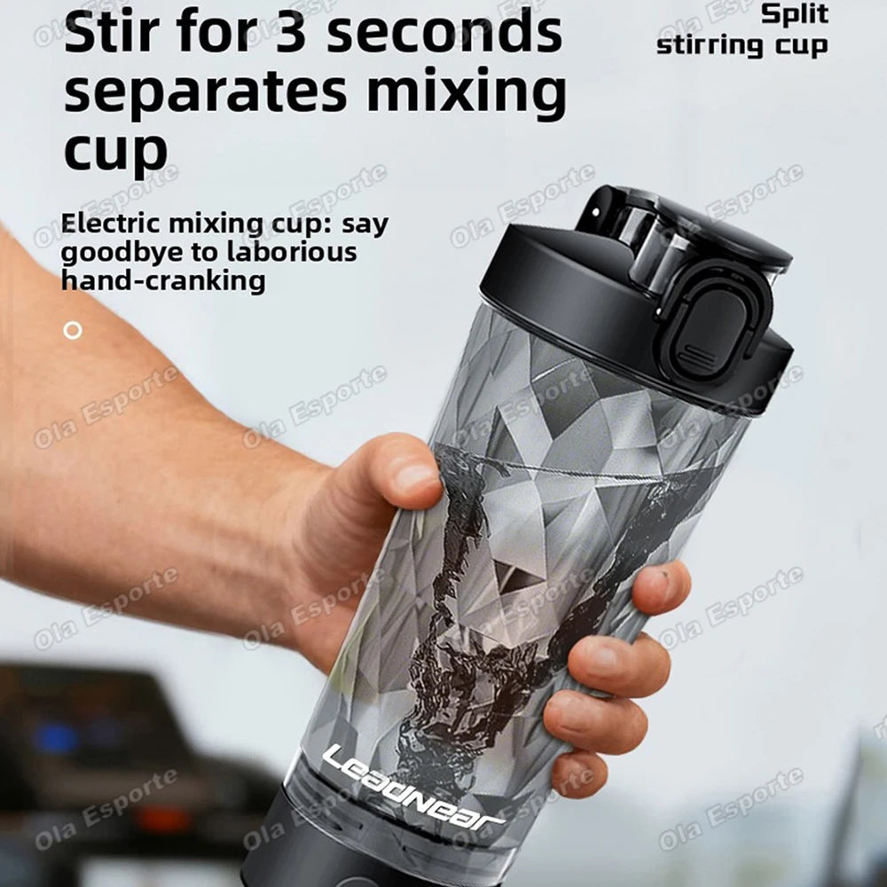 Portable Electric Shaker Bottle 630ml | USB Rechargeable Blender Cup