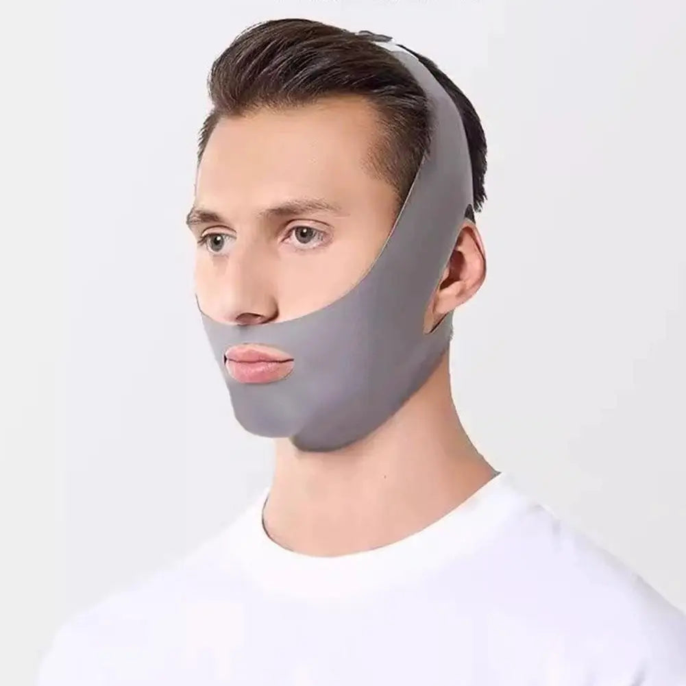 V Face Lifting Bandage Beauty Facial Carving Sleep Mask Double Chin Face Mask Reduce Face Thinning Slimmer For Men Peaceful Pleasures Health and Wellness B